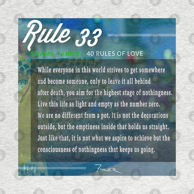 40 RULES OF LOVE - 33 by Fitra Design